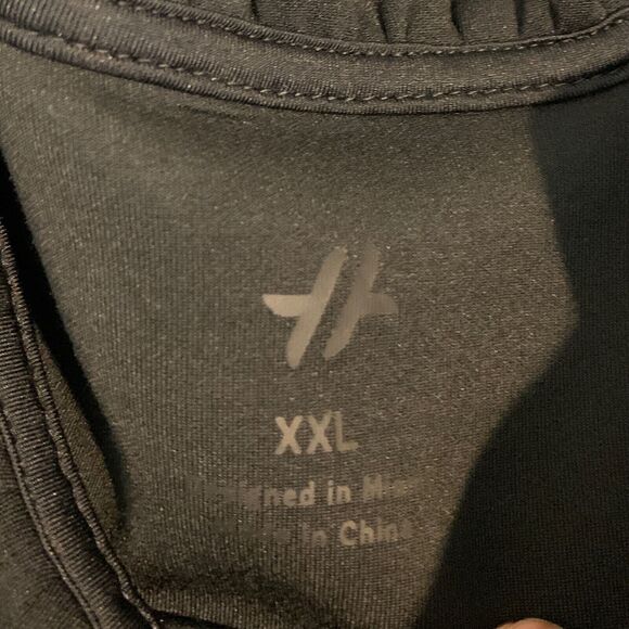 Tail Top Womens XXL 2XL Black Condoleezza Pullover Ruffle Collar Side Zipper - Picture 9 of 12